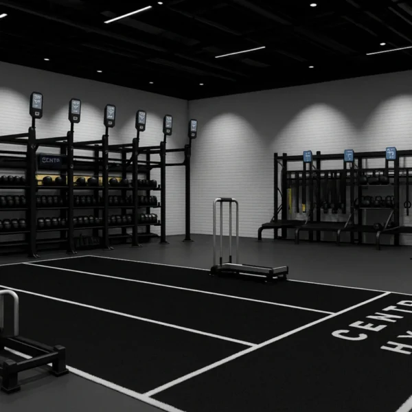 hyrox plain black turf